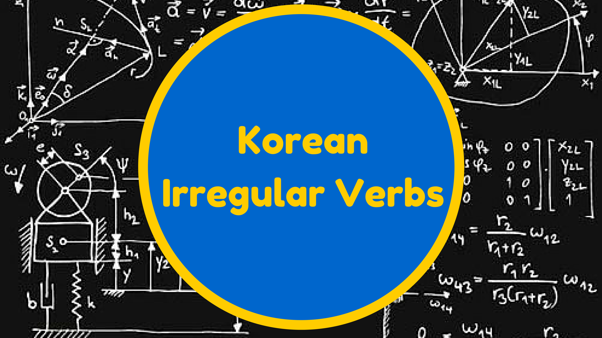 Korean Irregular Verbs