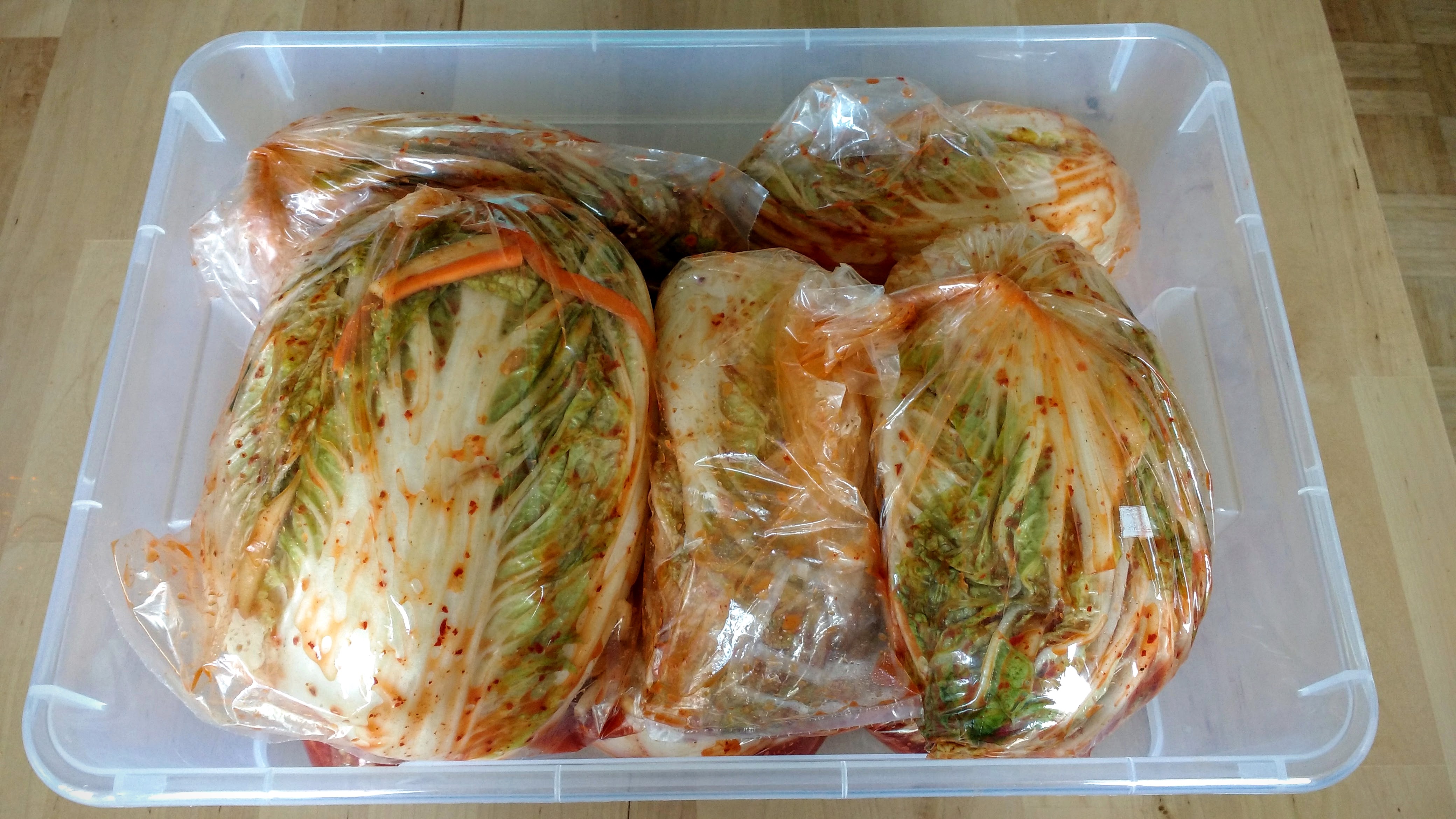Kimchi - Packed and Organized